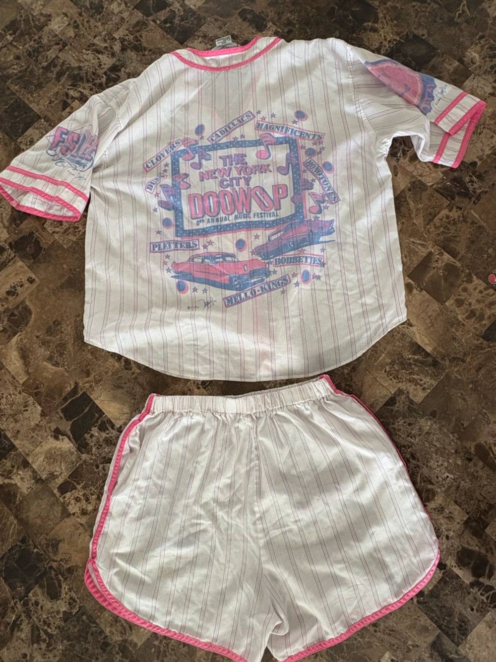 Vintage ESleep 90s X Eddie’s fabulous matching set/pajamas oversize small/medium - Picture 12 of 16